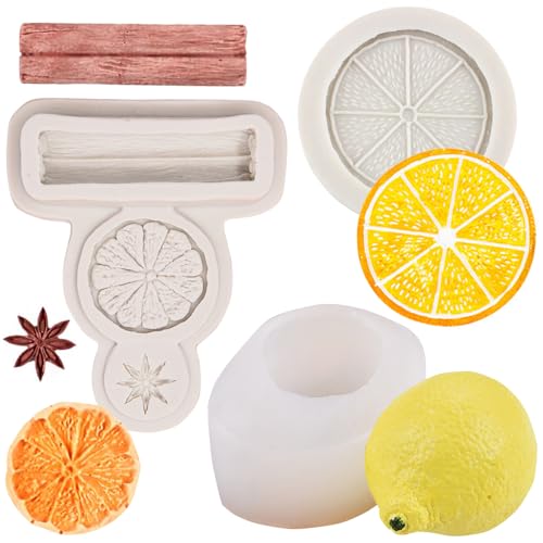 JAHEMU Zitrone Silikonform Zitronenscheiben Silikonformen Sternanis Mandarinenschale Silikon Formen 3D Zitronen Backformen DIY Gießform für Schokoladen Fondant Torte Kerzen JAHEMU Zitrone Silikonform Zitronenscheiben Silikonformen Sternanis Mandarinenschale Silikon Formen 3D Zitronen Backformen DIY Gießform für Schokoladen Fondant Torte Kerzen von JAHEMU