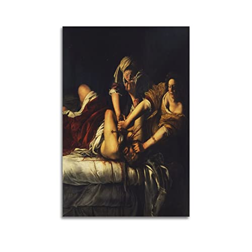 Artemisia Gentileschi Paintings – (Judith Slaying Holofernes) Poster, Leinwand, Wandkunst, dekoratives Schlafzimmer, modernes Zuhause, Kunstwerk, 40 x 60 cm von JAHER