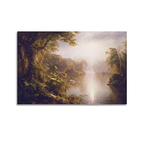 JAHER Der Fluss des Lichts von Frederic Edwin Kirchenkunst, Poster, Kunst, Gemälde, Dekoration, Wandfoto, Zuhause, modern, dekorativ, 40 x 60 cm von JAHER