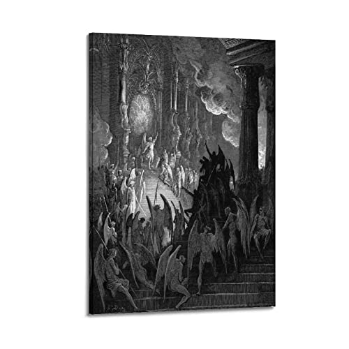 JAHER Gustave Dore Art Poster, Malerei, Wandkunst, Wohnzimmer, 30 x 45 cm von JAHER