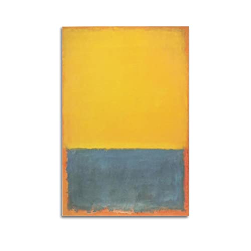 JAHER Mark Rothko Gemälde Kunstwerke - (gräulich gelb) Poster Leinwand Wandkunst Drucke Geschenke Foto Bild Gemälde Raumdekoration Heimdekoration 40 x 60 cm von JAHER