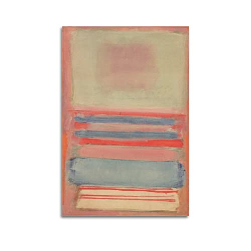 JAHER Mark Rothko Paintings Artworks- (ohne Titel – 5) Poster, Gemälde auf Leinwand, Wandkunst, Scrollbild, Druck, Wohnzimmer, Wanddekoration, Häuser, 60 x 90 cm von JAHER