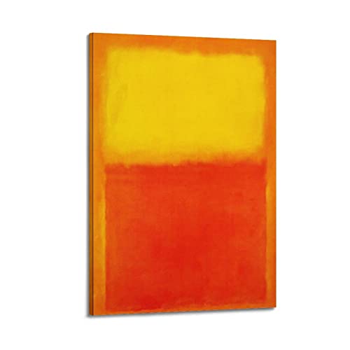 JAHER Mark Rothko Paintings Artworks - (orange, gelb, rot) Poster, Leinwandkunst und Wandkunstdruck, modernes Familien-Schlafzimmer, 30 x 45 cm von JAHER