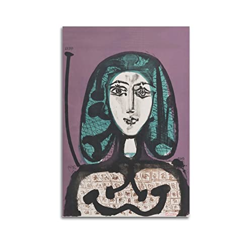 JAHER Pablo Picasso Gemälde – (Frau mit grünem Haar) Poster Leinwand Wandkunst Bild Drucke Hängende Foto Geschenkidee Dekor Heimkunst Kunstwerke 60 x 90 cm von JAHER