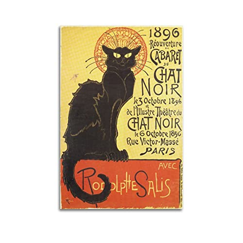 JAHER Theophile Steinlen Paintings – (Tour of Rodolphe Salis' Chat Noir) Posterdruck, Fotokunst, Malerei, Leinwand, Heimdekoration, Schlafzimmer, moderne Dekorationen, Geschenke 60 x 90 cm von JAHER