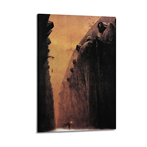 JAHER Zdzisław Beksinski Kunstposter "Surrealistische Arbeit" Nr. 9 von Zdzisław Beksinski, Wandbild, modernes Schlafzimmer-Dekor, 40 x 60 cm von JAHER