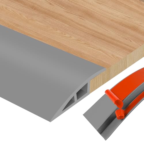 Übergangsprofil Doppelseitig Selbstklebend Türschwellen Leiste, PVC Übergangsleiste Boden zum Verbinden von Bodenfugen und Teppichschwellenübergang, Bodenfliesen von JAHOMFAI