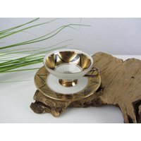Espressotasse Schwarz Gold Von Winterling Marktleuthen, Vintage Mokkatasse Golddekor, Kleine Tasse, Festliches Porzellan Geschenk An Sammler Espressotasse Schwarz Gold Von Winterling Marktleuthen, Vintage Mokkatasse Golddekor, Kleine Tasse, Festliches Porzellan Geschenk An Sammler von JAHRZEHNTE