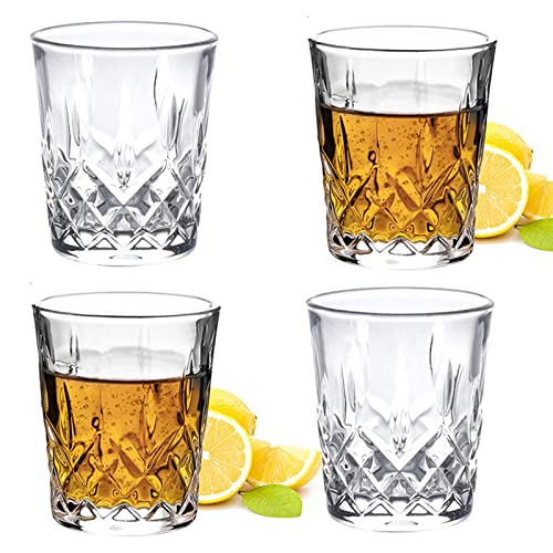 JAIEF 60 ml Schnapsgläser, bleifreies Glas, klares Schnapsglas mit schwerem Boden (4 Stück) von JAIEF