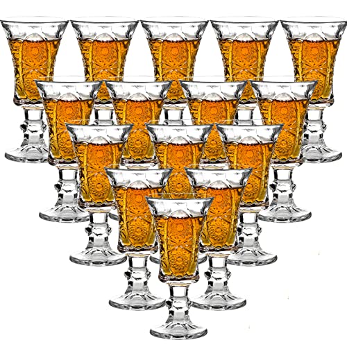 JAIEF Sherrygläser, bleifreies Glas, transparent, schwerer Boden, Schnapsgläser, 45 ml (12) von JAIEF