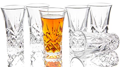 JAIEF Tequila-Gläser mit schwerem Boden | Schnapsgläser 5.8cl (6 Stück) von JAIEF