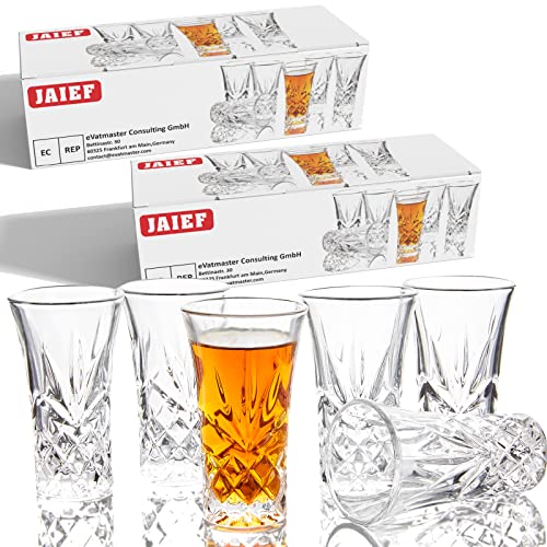 JAIEF Tequila-Gläser mit schwerem Boden | Schnapsgläser 5.8cl (12 Stück) von JAIEF