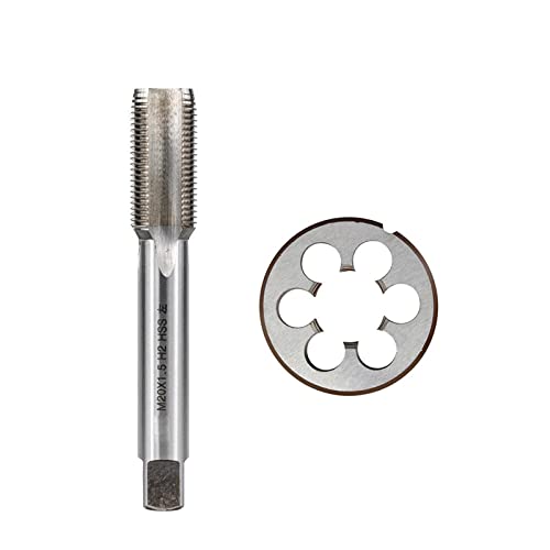 2 Stück Linksgewindebohrer und Matrizensatz HSS-Maschinenstecker Gewindeschneider Metrisches Gewinde Gewindebohrer M3/M6/M8/M10/M12/M14/M16/M18/M20-2er Set M16x2,0 von JAINGU