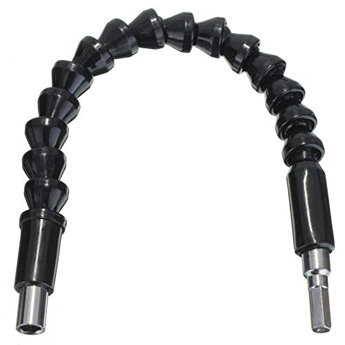 295mm Flexibler Wellenbit-Extention Schraubendreher Bohrerhalter Connect Link 1/4 "Sechskantschaft für elektronische Bohrmaschine Adapter von JAINGU