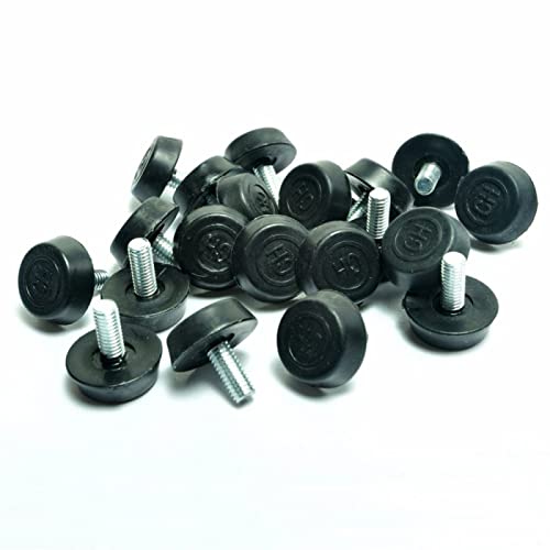 Anschrauben Möbelgleiter Nivellierfußeinsteller für Möbelbeine M6x12mmx20mm 20 Stück Anschrauben Möbelgleiter Nivellierfußeinsteller für Möbelbeine M6x12mmx20mm 20 Stück von JAINGU