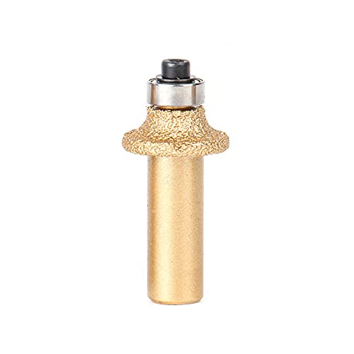 Feinkörnig R5 / R8 / R10 / R12 / R15 / R18 Vakuumgelötetes Diamant-Router-Bit mit 1/2 "Rundschaft für Stein-Router-Fräser-Granit-Marmor-R5 (Grit 60)_ von JAINGU