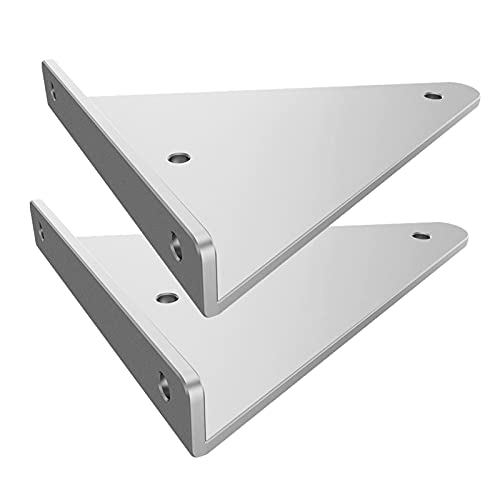 Dreieck Regalhalterungen 2 Stück Unsichtbarer Wand Regalträger Eisen Metall Regalhalterung Unterstützung mit Schrauben für Küche Wohnzimmer Balkon (140mm) von JAIOLUN123