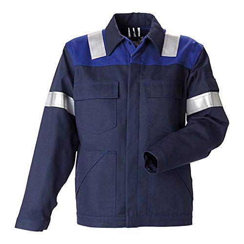 JAK Workwear 11-12002-046-07 Modell 12002 EN ISO 1149-5 Antiflame Jacke, Marine/Königsblau, 4XL Größe von JAK Workwear