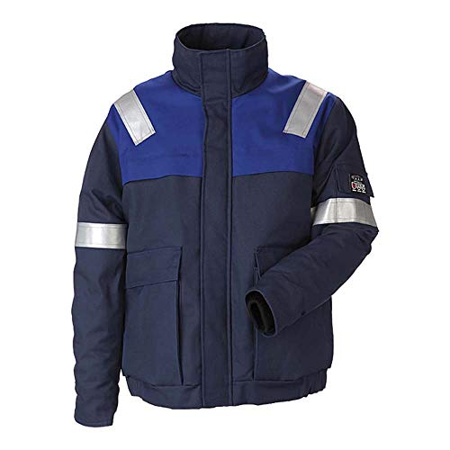 JAK Workwear 11-12031-046-06 Modell 12031 EN ISO 1149-5 Antiflame Jacke, Marine/Königsblau, 3XL Größe von JAK Workwear