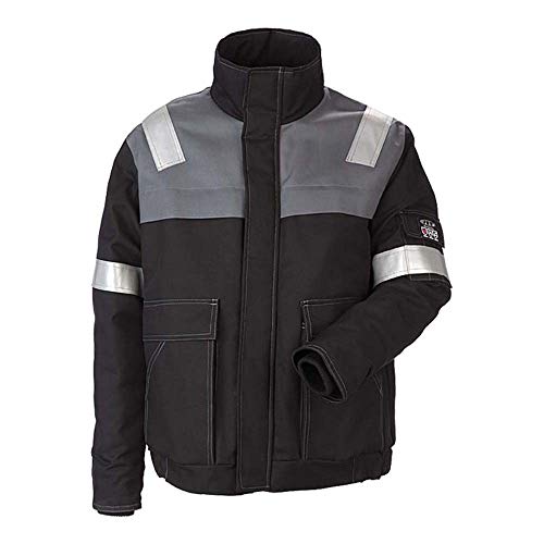 JAK Workwear 11-12031-051-01 Modell 12031 EN ISO 1149-5 Antiflame Jacke, Schwarz/Grau, S Größe von JAK Workwear