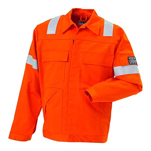 JAK Workwear 11-12102-007-00 Modell 12102 EN ISO 1149-5 Antiflame Jacke, Orange, XS Größe von JAK Workwear