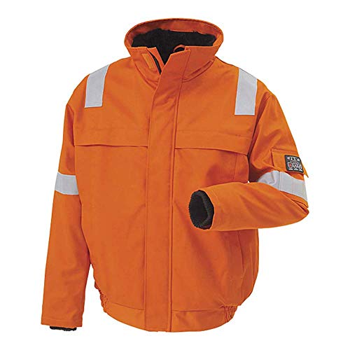 JAK Workwear 11-12134-007-02 Modell 12134 EN ISO 1149-5 Antiflame Jacke, Orange, M Größe von JAK Workwear