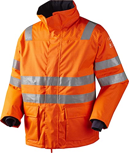 JAK Workwear 11-12136-007-05 Modell 12136 EN ISO 1149-5 Antiflame Parka, Orange, 2XL Größe von JAK Workwear