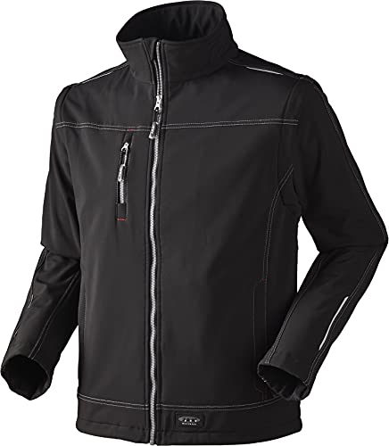 JAK Workwear 11-6158-012-05 Modell 6158 Softshelljacke mit 3-lagen-TPU-membran, Schwarz, 2XL Größe von JAK Workwear