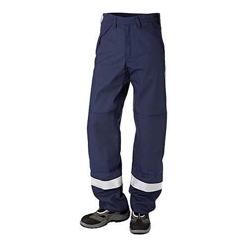 JAK Workwear 12-12001-046-080-82 Modell 12001 EN ISO 1149-5 Antiflame Bundhose, Marine/Königsblau, EU 46/80 Größe, 82cm Schrittlänge von JAK Workwear