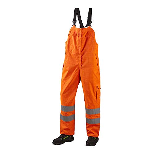 JAK Workwear 12-12137-007-02 Modell 12137 EN ISO 1149-5 High Performance Latzhose, Orange, M Größe von JAK Workwear