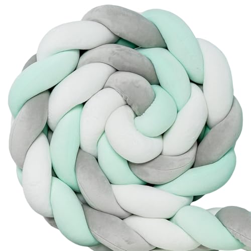 Bettvolant in 4 Farben und Größen | VERGLEICHSSIEGER 2021 | geprüfte ÖKO TEX Qualität | inkl. Wäschenetz, Bändchen & Tasche | Bestens zum verschenken geeignet | 300x15x10cm (Mintgrün) von JAKOR