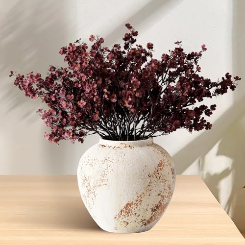 JAKY-Global 12 künstliche Schleierkraut Blumen, Burgund - Kunstseide Herbstdeko für Zuhause, Tischvase & Halloween-Deko JAKY-Global 12 künstliche Schleierkraut Blumen, Burgund - Kunstseide Herbstdeko für Zuhause, Tischvase & Halloween-Deko von JAKY-Global