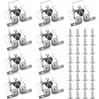 Jalleria - 10er-Pack Doppelrollenschnäpper für Schranktüren, Schranktüren, Kleiderschranktüren, Kleiderschrank von JALLERIA