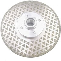 125 mm x M14, doppelseitige galvanisierte Diamant-Trenn- und Schleifscheibe für Stein, Marmor, Fliesen, Granit 125 mm x M14, doppelseitige galvanisierte Diamant-Trenn- und Schleifscheibe für Stein, Marmor, Fliesen, Granit von JALLERIA