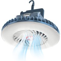 Jalleria - 1PC LED-Campinglicht mit wiederaufladbarem USB-Ventilator, Camping-Ventilator mit Licht, Zeltlampe, Laterne, Outdoor-Camping-Zubehör von JALLERIA