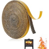 2,5 m selbstklebende Kamineinsatzdichtung, Fiberglas-Salben, hitzebeständiger, feuerfester Kleber, Kamineinsatzdichtung für Holzofen, hitzebeständig 2,5 m selbstklebende Kamineinsatzdichtung, Fiberglas-Salben, hitzebeständiger, feuerfester Kleber, Kamineinsatzdichtung für Holzofen, hitzebeständig von JALLERIA
