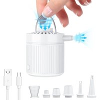 2-in-1-elektrische Luftpumpe, 3500 Pa Aufblasen/Entleeren, 1600 mAh USB-C-Minipumpe mit 3 Luftdüsen, für aufblasbare Matratze und Spielzeug, von JALLERIA