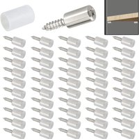 40 Stück Regalträger, Schrankbodenträger mit Schutz, Regalträger, selbstschneidende Regalhalterungen für Möbel, Schränke, Bücherregale, Weinkühler 40 Stück Regalträger, Schrankbodenträger mit Schutz, Regalträger, selbstschneidende Regalhalterungen für Möbel, Schränke, Bücherregale, Weinkühler von JALLERIA