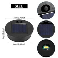 4Pcs Solar Licht Ersatzteile Outdoor Hängen Laterne Kopf Runde Solar Licht Teile Wasserdichte Solar Lichter von JALLERIA