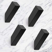 Jalleria - 4er-Pack mattschwarze Wandhaken, robuste Haken aus Edelstahl sus 304 für Badezimmer, Schlafzimmer, Eingangsbereich, Garderobe, Garage, Jalleria - 4er-Pack mattschwarze Wandhaken, robuste Haken aus Edelstahl sus 304 für Badezimmer, Schlafzimmer, Eingangsbereich, Garderobe, Garage, von JALLERIA