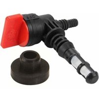 Jalleria - Benzinhahn kompatibel mit Briggs Stratton 192980GS, 208961 On Off 90° mit Gummidichtung Rasentraktor von JALLERIA