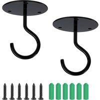 Deckenhaken mit Schraubmontage, oberer Wandhaken zum Aufhängen von Lichtern, Gartenpflanzenkörben, Pflanzgefäßen, Vogelfutterspendern, Laternen, von JALLERIA