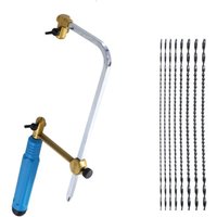 Dekupiersäge zum Schneiden von Holz, Kunststoff, Gummi und Weichmetall, 1 Säge + 8 Sägeblätter Dekupiersäge zum Schneiden von Holz, Kunststoff, Gummi und Weichmetall, 1 Säge + 8 Sägeblätter von JALLERIA