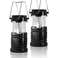 Jalleria - Faltbares LED-Campinglicht, 2er-Pack tragbare Campinglaterne, wasserdichte IPX5-Taschenlampe für Außenbeleuchtung beim Camping, Wandern, von JALLERIA