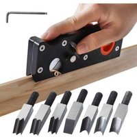 Fasenhobel Zimmerei-Winkelhobel, Handhobel für die Holzbearbeitung, Holzfasenhobel zum Anfasen und Schneiden von Holz (planer7cutters) von JALLERIA