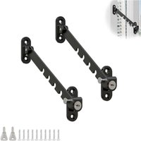 Fensterstopper, 2-teiliger abschließbarer Fensterstopper, Fensterstopper, mehrstufig verstellbar, passend für die meisten Fenster von JALLERIA