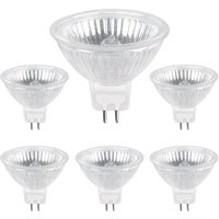 Jalleria - Halogenlampe GU5.3 35 w 12 v, 680 lm Warmweiß 2700 k dimmbar, MR16-Halogen-Spot-Glühbirne, 6er-Pack Jalleria - Halogenlampe GU5.3 35 w 12 v, 680 lm Warmweiß 2700 k dimmbar, MR16-Halogen-Spot-Glühbirne, 6er-Pack von JALLERIA