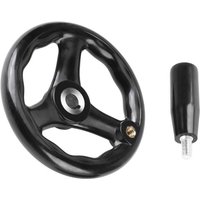 Handrad, Handrad, Handrad für Fräsmaschine, 3-Speichen-Handrad, Handrad für Fräsmaschine, Handrad 12 x 100 mm mit drehbarem Griff, für Fräsmaschine, Handrad, Handrad, Handrad für Fräsmaschine, 3-Speichen-Handrad, Handrad für Fräsmaschine, Handrad 12 x 100 mm mit drehbarem Griff, für Fräsmaschine, von JALLERIA