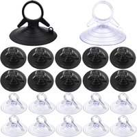 Jalleria - 60 Stück Sonnenschutz-Saugnapf, 45 mm, ohne Haken, transparenter Saugnapf, Mini-Saugnapf für Fenster, Badezimmer, Auto, Windschutzscheibe, von JALLERIA