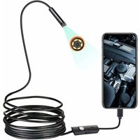 Jalleria - Endoskop, 1200P hd Endoskopkamera, IP67 wasserdichte halbstarre Inspektionskamera mit 6 einstellbaren LEDs, für Android Phone Windows von JALLERIA